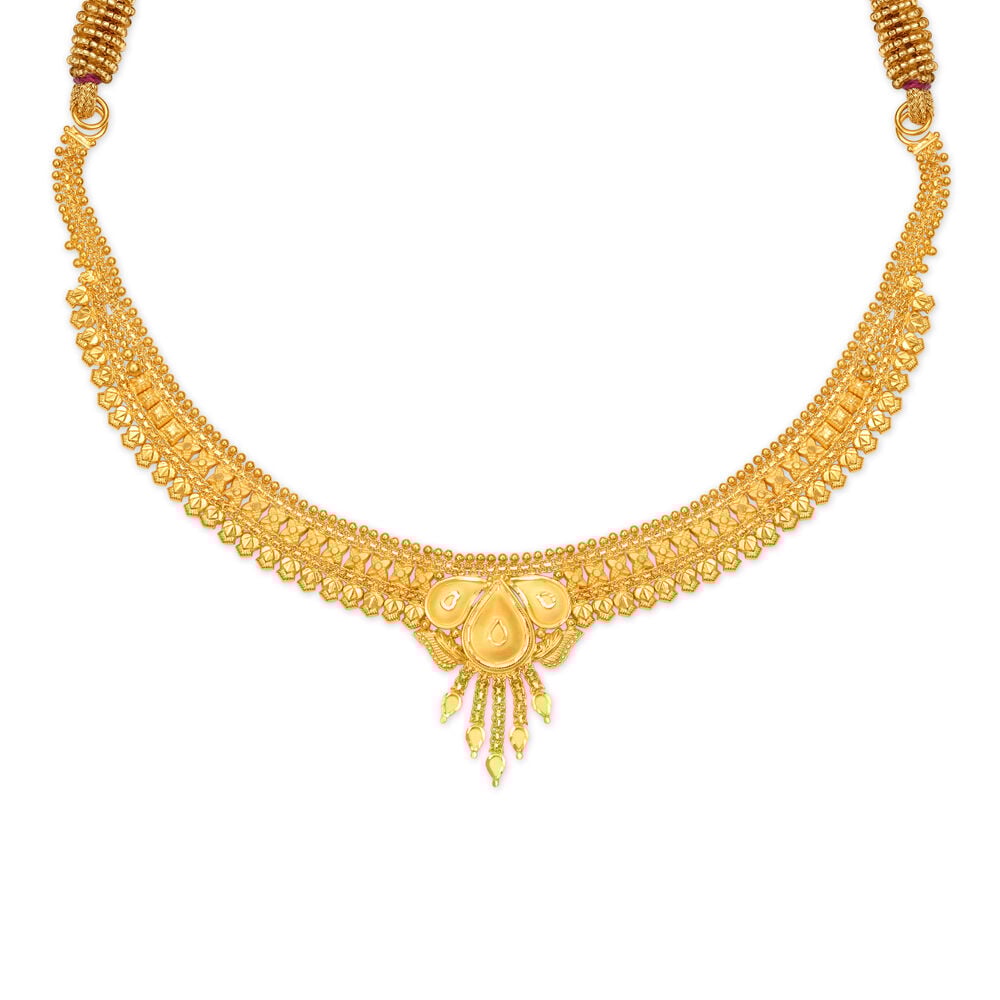 New design gold discount necklace with price