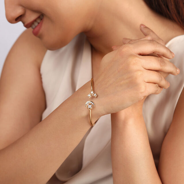 Sisterhood Shimmer 14 KT Diamond Bangle,,hi-res image number null