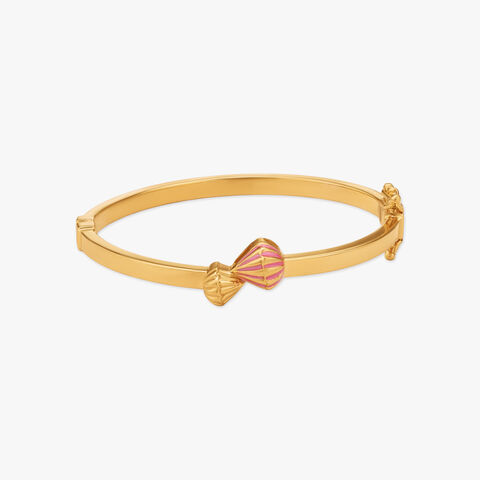 Ribbon Blush Gold Bangle