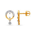Eternity Circular Diamond Drop Earrings,,hi-res image number null