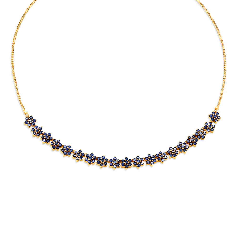 Tanishq blue sapphire necklace outlet