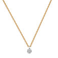 Mamma Mia 14 KT Yellow and White Gold Glow of Love  Pendant with Chain,,hi-res image number null