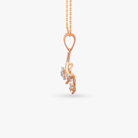 Glamorous Bloom Diamond Pendant