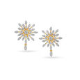 Mesmerising Floral Diamond Drop Earrings,,hi-res image number null