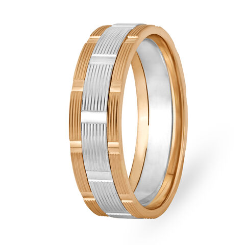 Timeless Platinum and Rose Gold Ring for Men