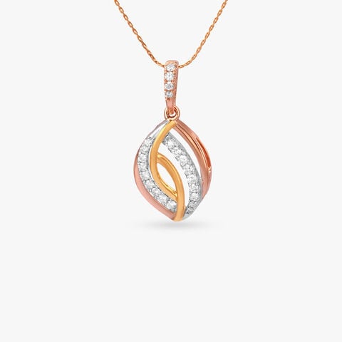 Luminous Twist Diamond Pendant