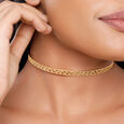 18 KT Yellow Gold Bling Necklace,,hi-res image number null