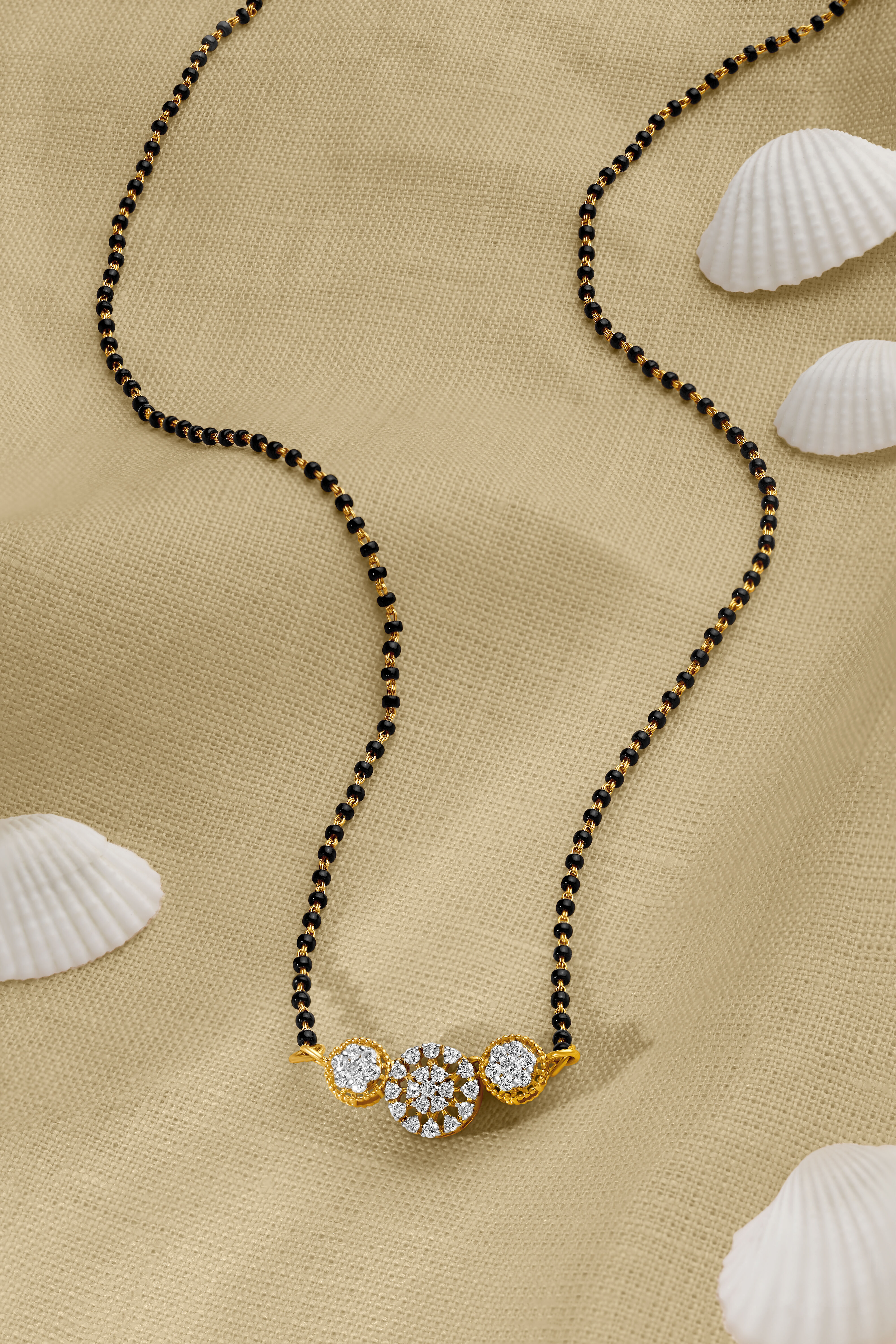 Diamond mangalsutra pendant on sale
