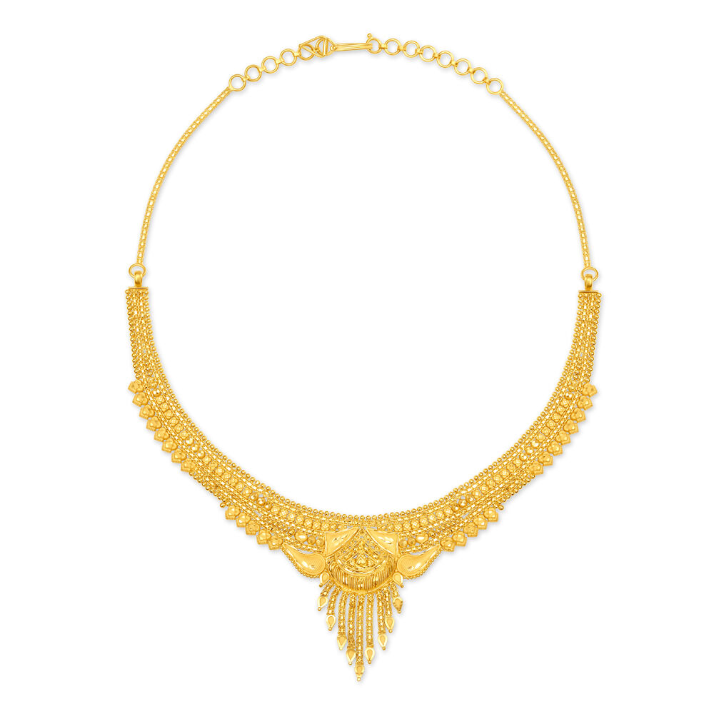 Traditional marriage tanishq gold cheap necklace designs with price