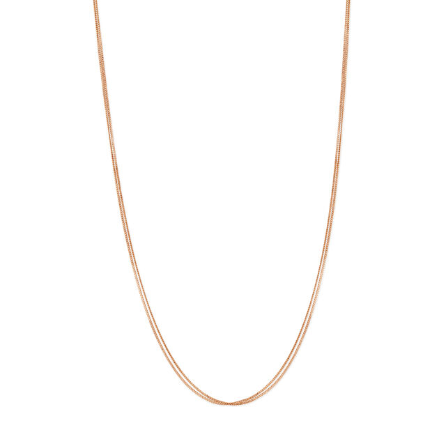 18KT Rose Gold Timeless Piece Of Modern Dual Layer Chain,,hi-res image number null
