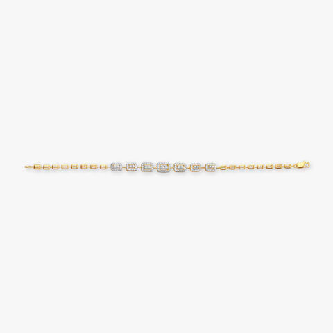 Grid Glam Diamond Bracelet