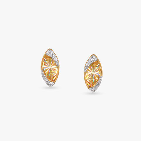 Sunlit Mirage Diamond Stud Earrings