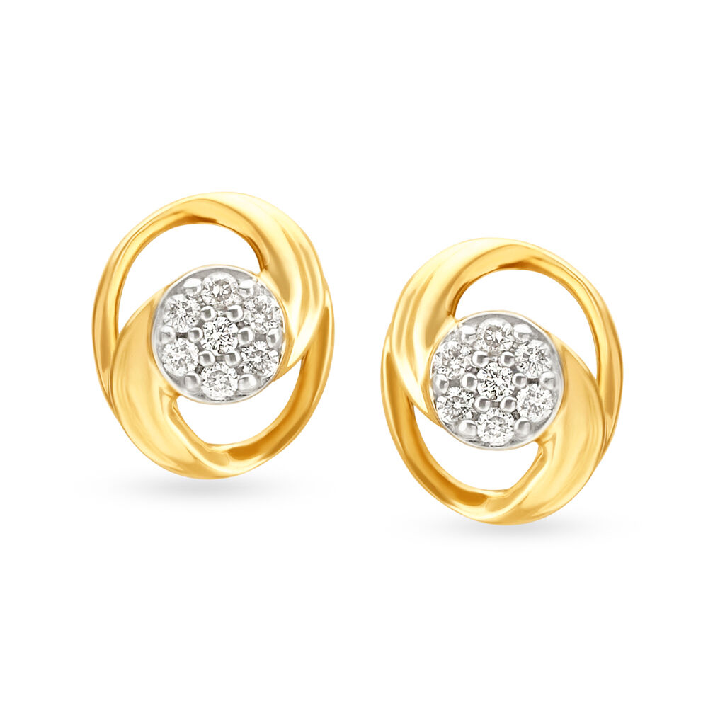 Classic Round Solitaire Diamond Stud Earrings