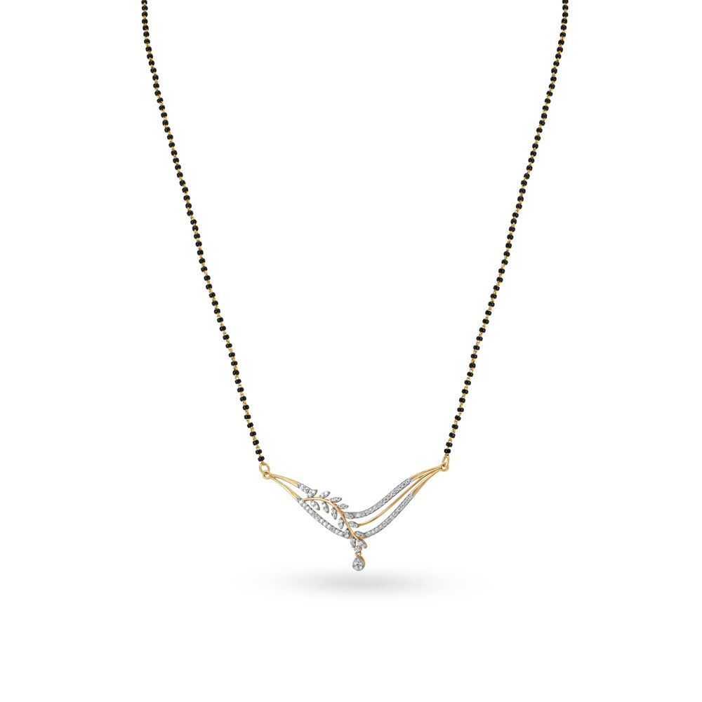 Tanishq diamond mangalsutra set sale