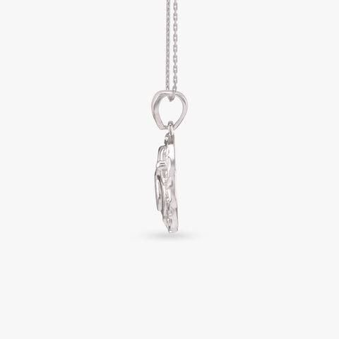 Om Medallion Silver Pendant