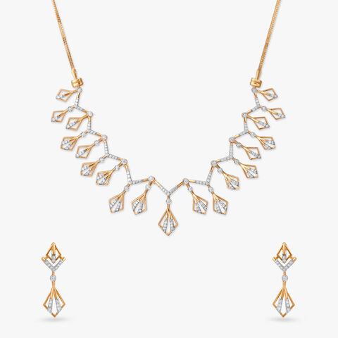 Luxurious Allure Diamond Necklace Set
