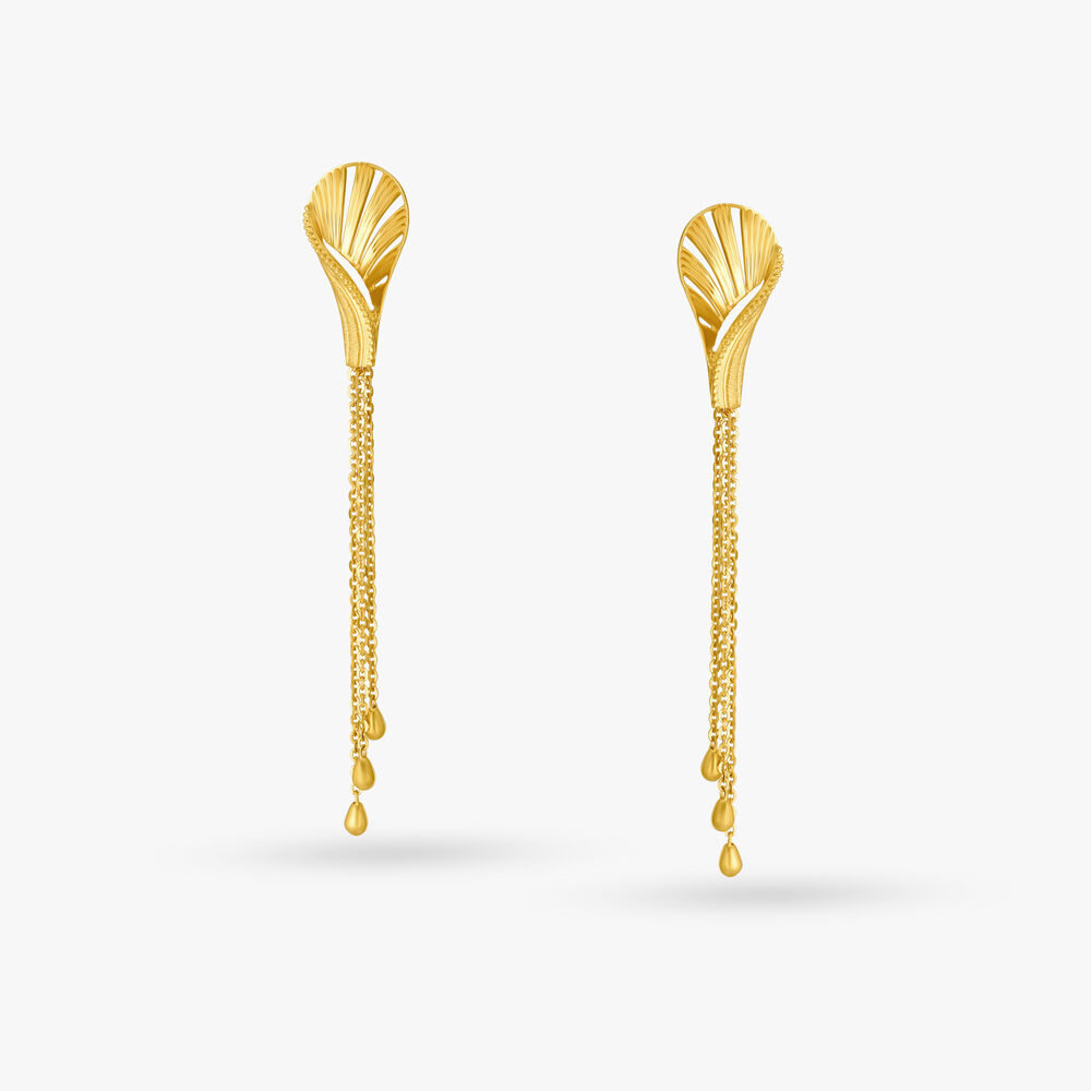 Tanishq long earrings shop