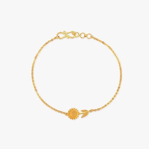 Sunlit Petals Gold Bracelet