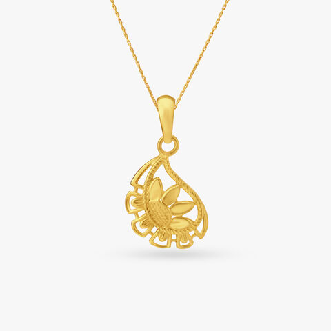 Sunflower Pendant and Earrings Set
