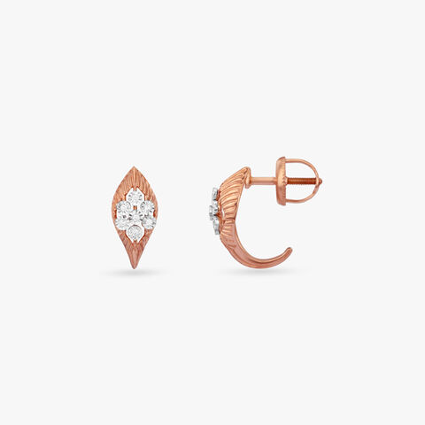 Celeste Wing Diamond Stud Earrings