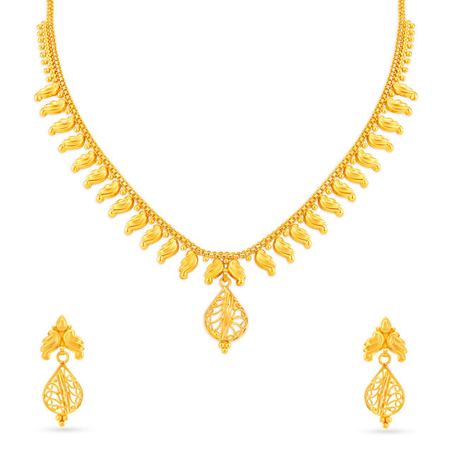 Yellow Gold Necklace Set,,hi-res image number null