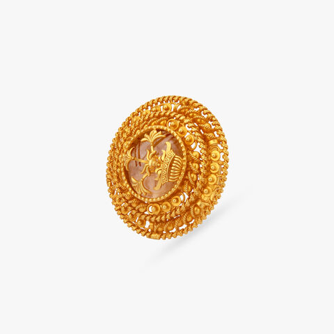 Solar Awakening Gold Finger Ring
