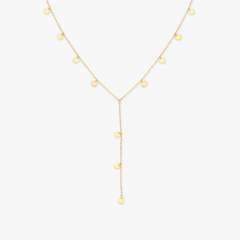 Tiny Discs Shimmering Necklace
