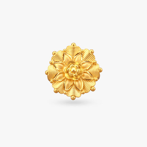 Regal Bloom Gold Ring