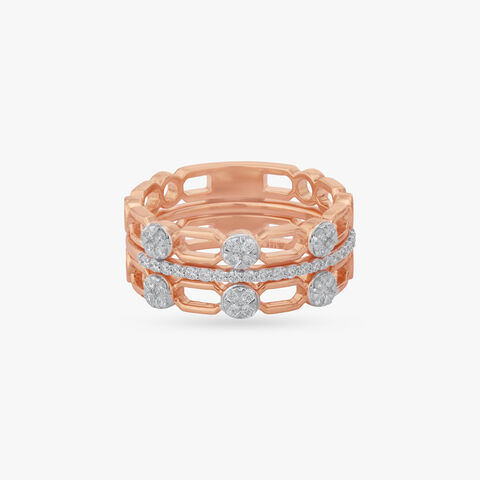 Linked Rhythm Diamond Ring