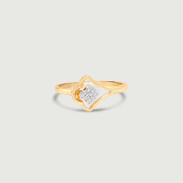 Curvy Shine Diamond Ring 3