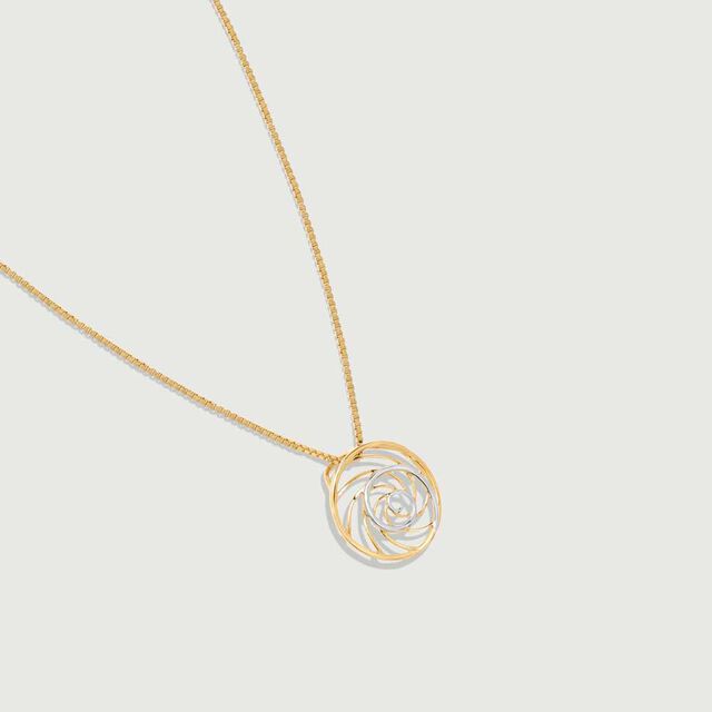 Swirly Chic Gold Pendant 4