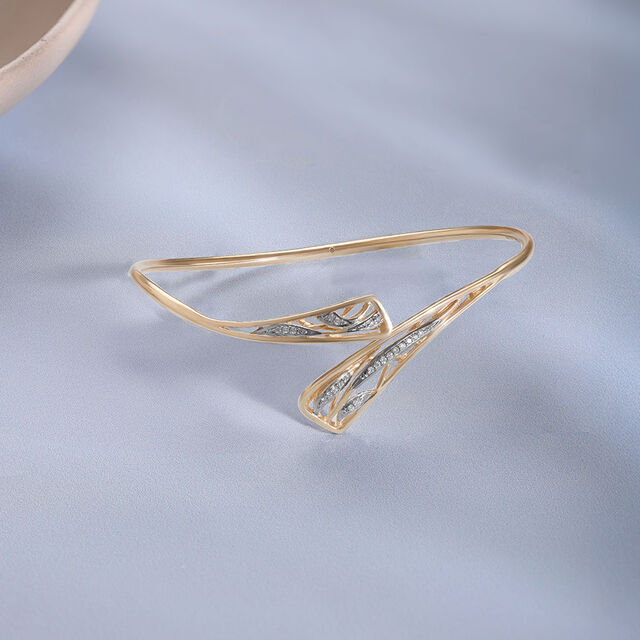 Glide Statement Diamond Bangle 