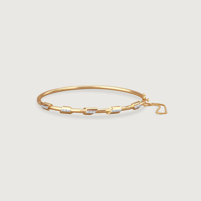 Glitzy Link Diamond Bangle 3