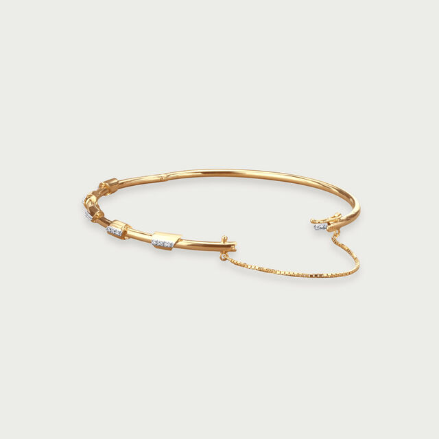 Glitzy Link Diamond Bangle 4