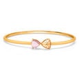 14KT Yellow Gold Amethyst Bangle 2