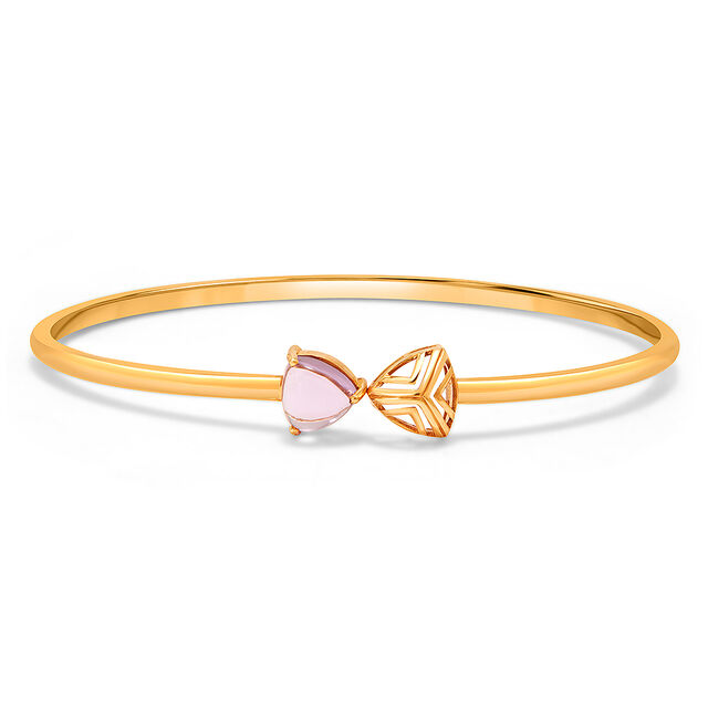 14KT Yellow Gold Amethyst Bangle 2