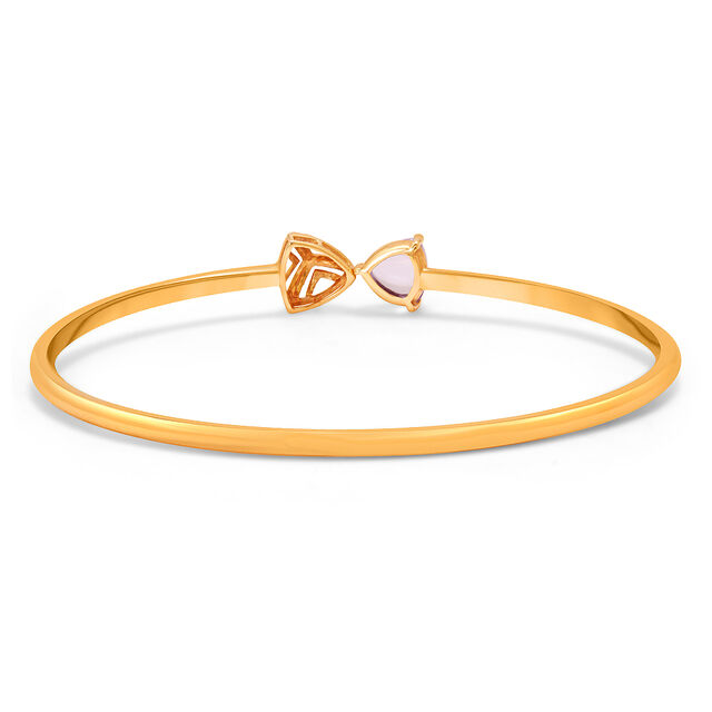 14KT Yellow Gold Amethyst Bangle 4