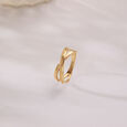 Aurora Loop Gold Ring 