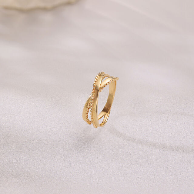 Aurora Loop Gold Ring 