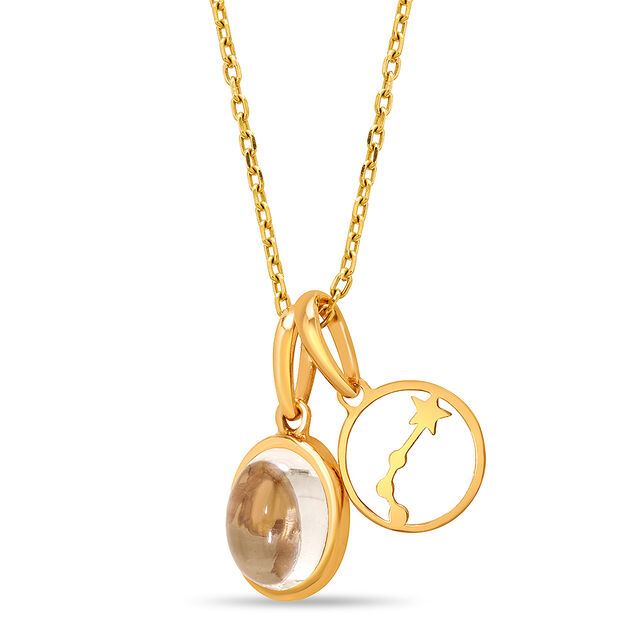 18KT Rose Gold Aries Birthstone Pendant 3