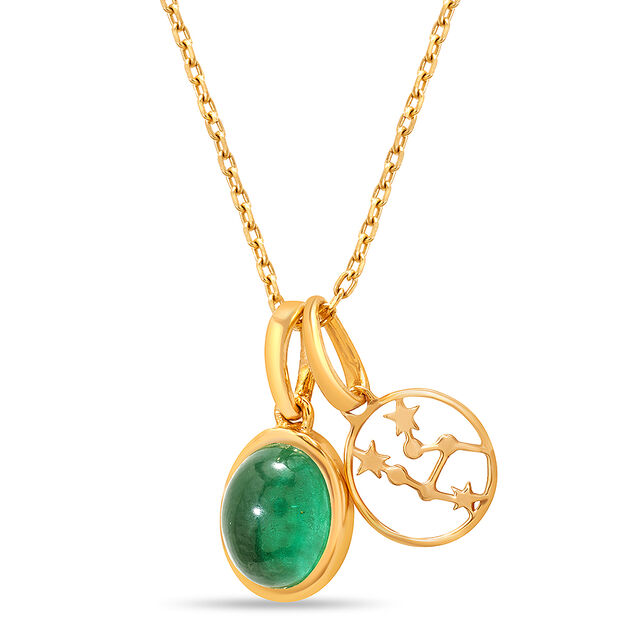14kt Gold Taurus Birthstone Pendant 4