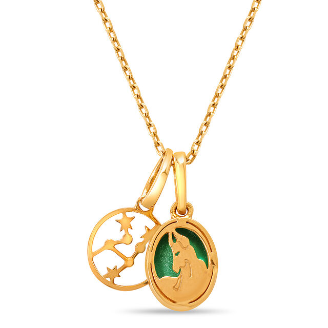 14kt Gold Taurus Birthstone Pendant 5