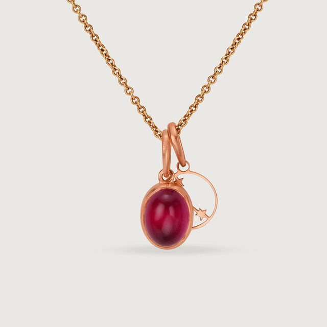 14KT Rose Gold Cancer Birthstone Pendant 2