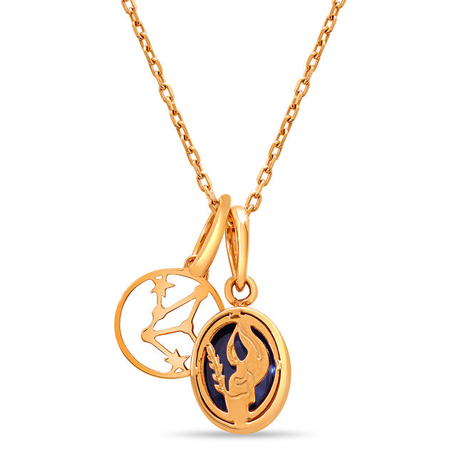 14KT Rose Gold Virgo Birthstone Pendant 4