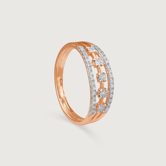 Radiant Groove Diamond Ring 4