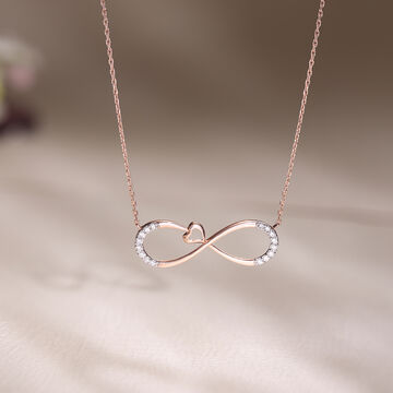 Infinite Heartbeat Diamond Necklace