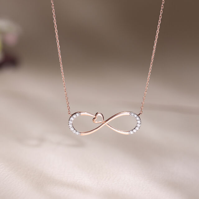 Infinite Heartbeat Diamond Necklace 