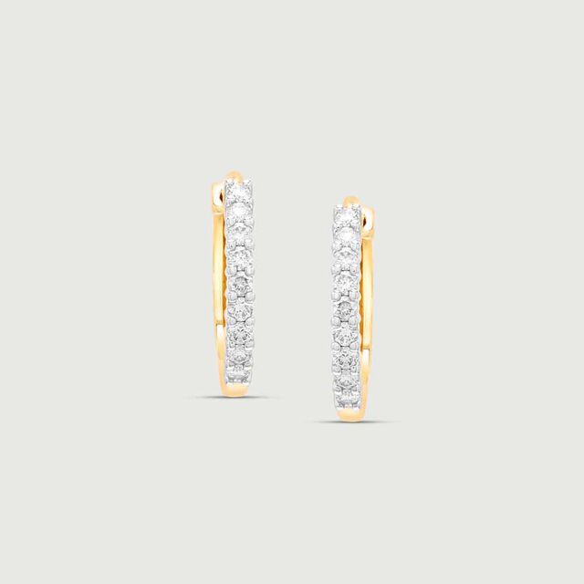 Vivid Urban Diamond Hoop Earrings 3