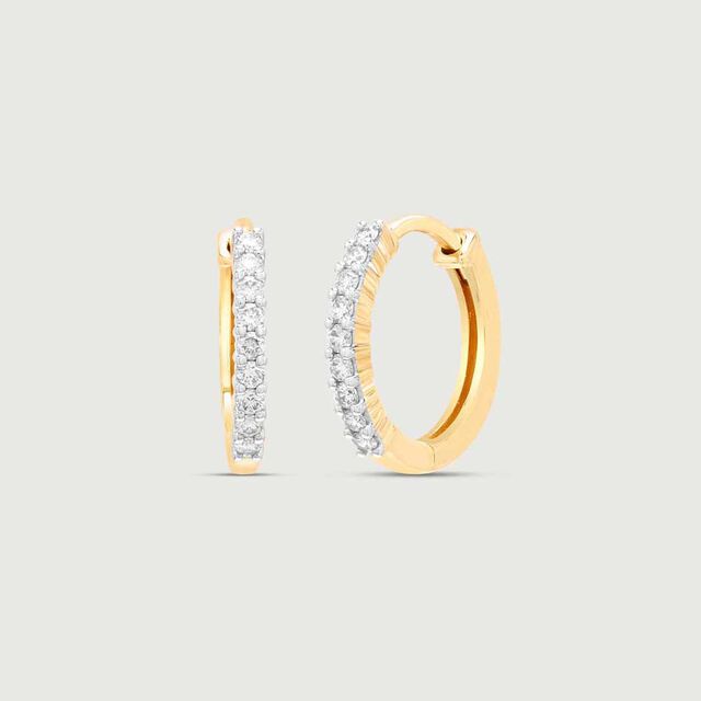 Vivid Urban Diamond Hoop Earrings 4