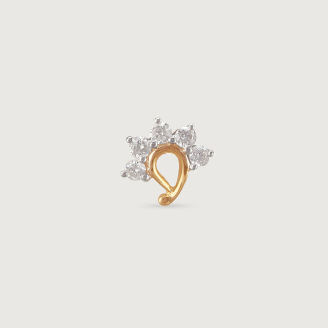 Paisley Princess Diamond Nose Pin 3